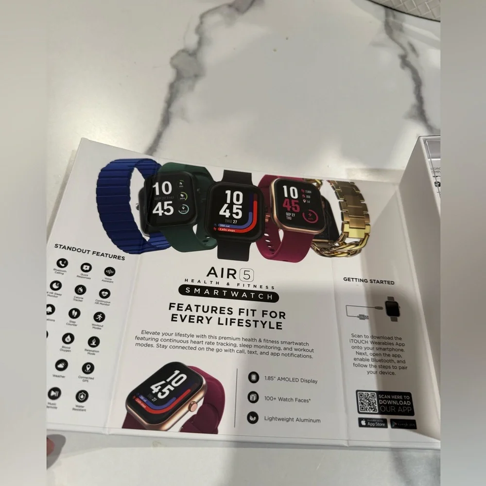 Air 5 Smartwatch - Black new with box